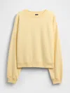 Gap Vintagesoft Wedge Crewneck Sweatshirt In Yellow