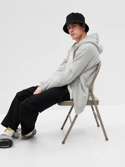 Gap Vintage Soft Full-zip Hoodie In Light Heather Grey B08