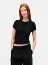 Gap Waffle Baby T-shirt In Black