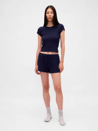 Gap Waffle Pj Shorts In Blue