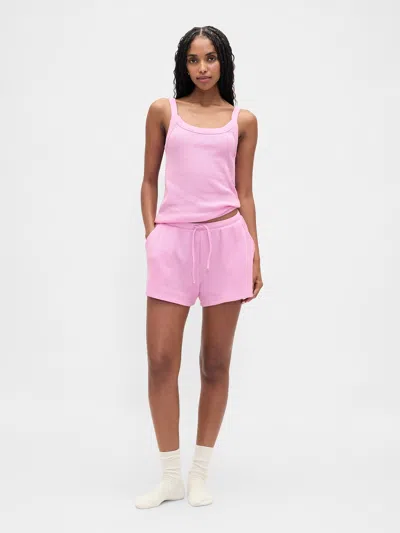 Gap Waffle Pj Shorts In Pink