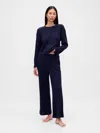 Gap Waffle Wide-leg Pj Pants In Blue