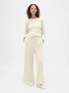 Gap Waffle Wide-leg Pj Pants In Neutral