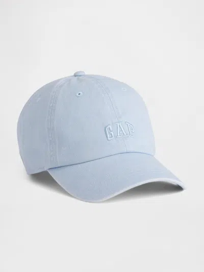 Gap Washed Logo Baseball Hat In Blue