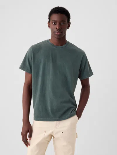 Gap Washed Original T-shirt In Moores Green