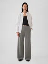 Gap Wide-leg Seamed Pull-on Pants In Grey
