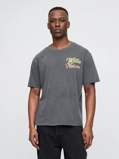 Gap Willie Nelson Graphic T-shirt In Moonless Night