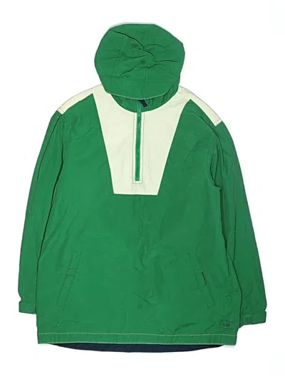 Pre-owned Gap Kids' Windbreaker Jacket In Green