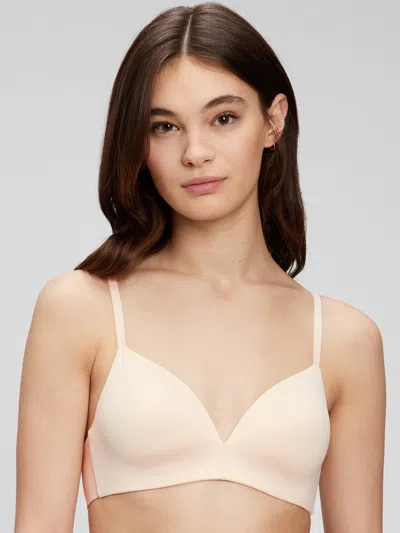 Gap Wireless T-shirt Bra In Pale Warm Pink