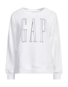 Gap Woman Sweatshirt White Size Xs Cotton, Polyester