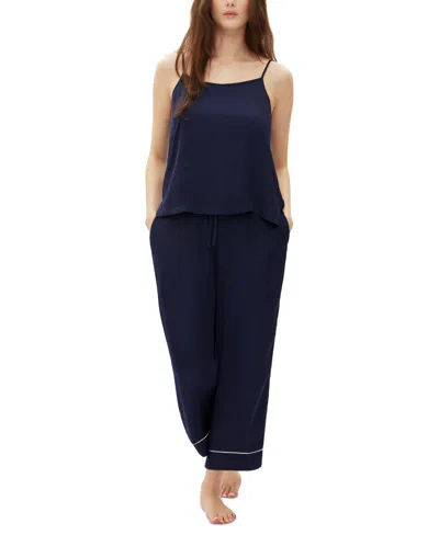 Gap Women's 2-pc. Sleeveless Camisole Pajamas Set In Navy Uniform