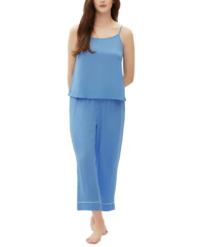 Gap Women's 2-pc. Sleeveless Camisole Pajamas Set In Oasis Blue