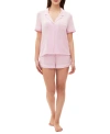 GAP WOMEN'S 2-PC. NOTCHED-COLLAR SHORT PAJAMAS SET