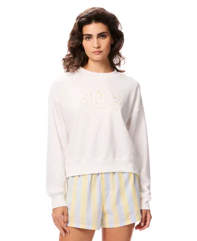 Gap Women's Crew Neck Sleep Top In White