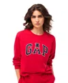 Gap Women's Crewneck Long Sleeve Top In Red