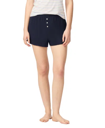 Gap Women's Mid Rise Pull-on Jersey Shorts In Blue