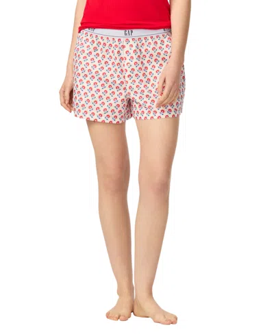 Gap Women's Poplin Pull-on Boxer Shorts In Pink