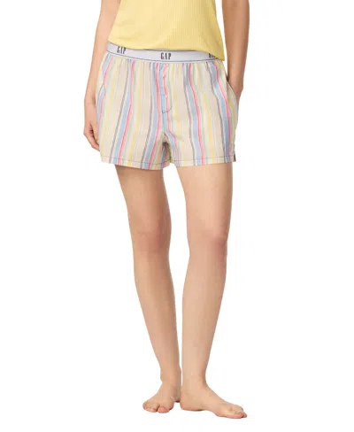 Gap Women's Poplin Pull-on Boxer Shorts In Neutral