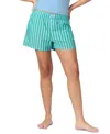 Gap Women's Printed Poplin Boxer Shorts In Green