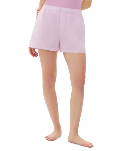 Gap Women's Solid Boxer Sleep Shorts In Lavender Pink