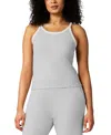 Gap Women's Striped Halter-neck Sleeveless Pajama Top In Heather Grey