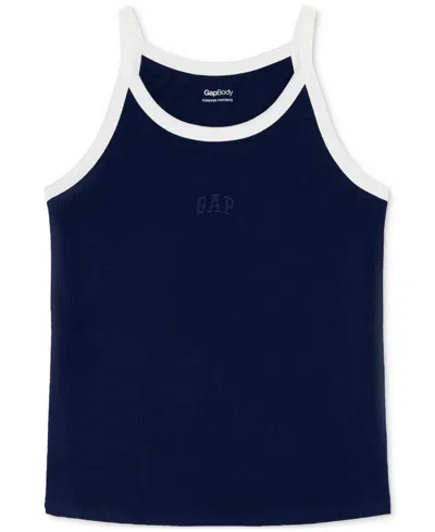 Gap Women's Striped Halter-neck Sleeveless Pajama Top In Navy