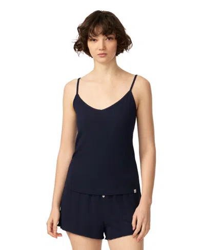 Gap Women's V-neck Sleeveless Jersey Tank Top In Blue