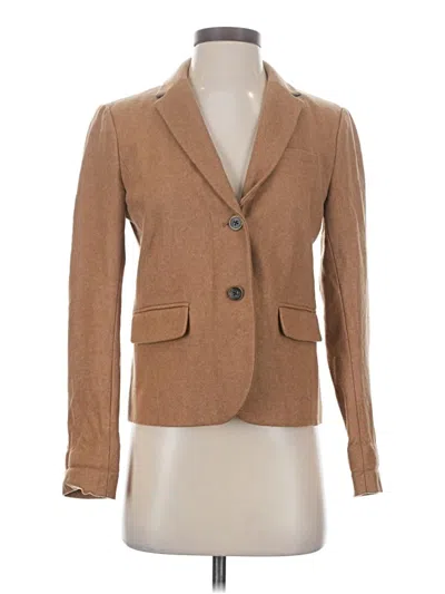 Pre-owned Gap Wool Blazer Jacket In Brown