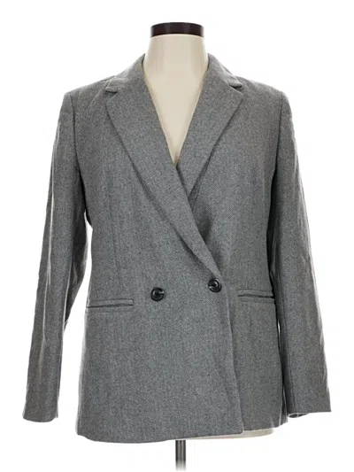 Pre-owned Gap Wool Blazer Jacket In Gray