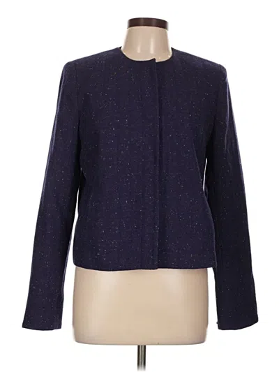 Pre-owned Gap Wool Blazer Jacket In Purple