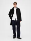 Gap Wool-blend Car Coat In Black