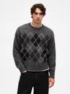 Gap Wool-blend Relaxed Argyle Sweater