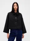 Gap Wool-blend Swing Jacket In Black
