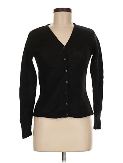 Pre-owned Gap Wool Cardigan Sweater In Black