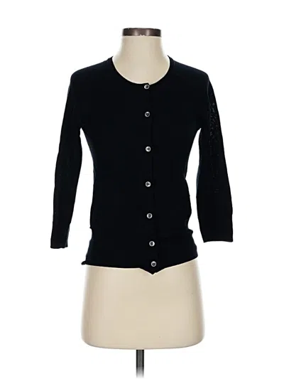 Pre-owned Gap Wool Cardigan Sweater In Black