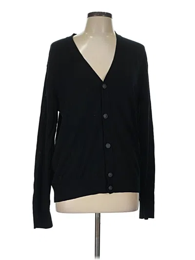 Pre-owned Gap Wool Cardigan Sweater In Black
