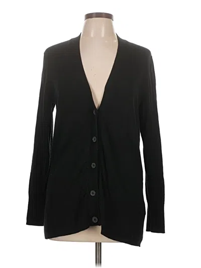 Pre-owned Gap Wool Cardigan Sweater In Black