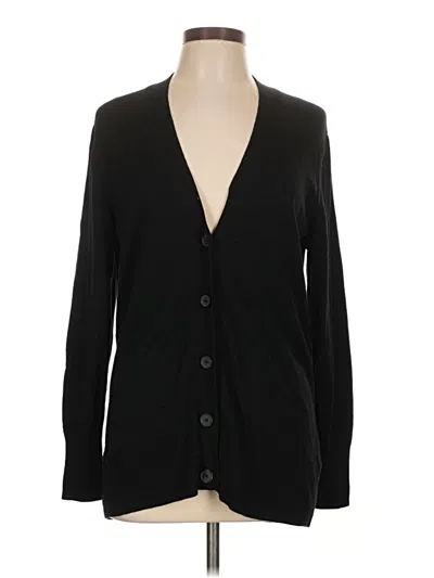 Pre-owned Gap Wool Cardigan Sweater In Black
