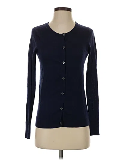 Pre-owned Gap Wool Cardigan Sweater In Blue