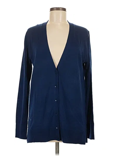 Pre-owned Gap Wool Cardigan Sweater In Blue