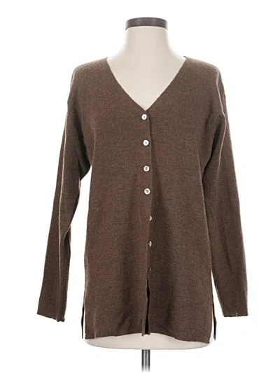 Pre-owned Gap Wool Cardigan Sweater In Brown