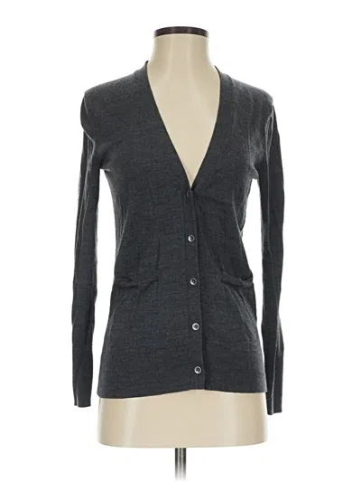 Pre-owned Gap Wool Cardigan Sweater In Gray