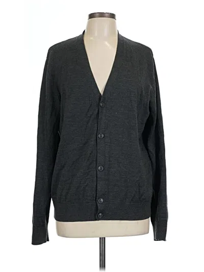 Pre-owned Gap Wool Cardigan Sweater In Gray