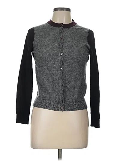 Pre-owned Gap Wool Cardigan Sweater In Gray