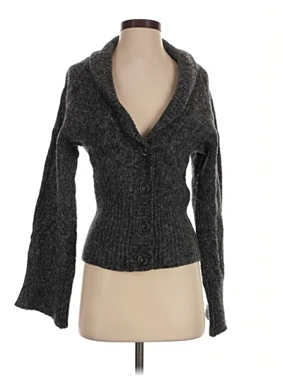 Pre-owned Gap Wool Cardigan Sweater In Gray