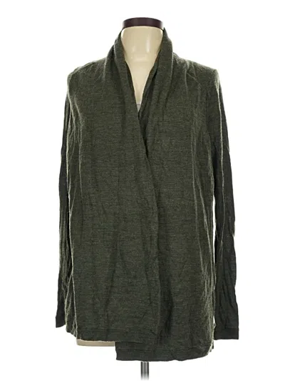 Pre-owned Gap Wool Cardigan Sweater In Green