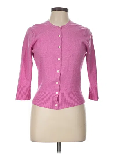 Pre-owned Gap Wool Cardigan Sweater In Pink