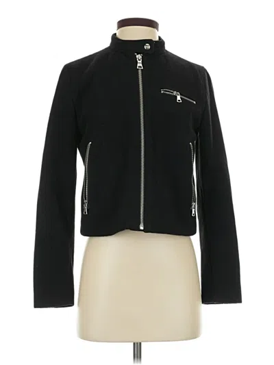 Pre-owned Gap Wool Coat In Black