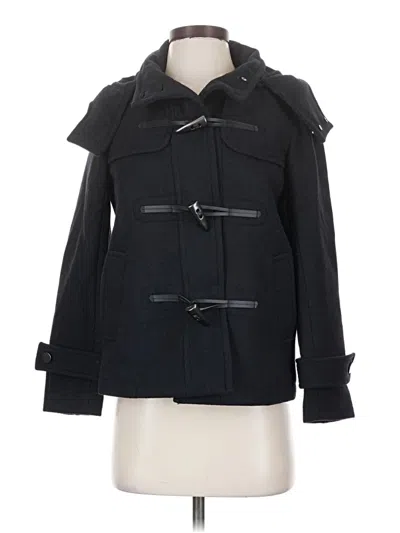 Pre-owned Gap Wool Coat In Black