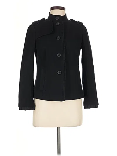Pre-owned Gap Wool Coat In Black